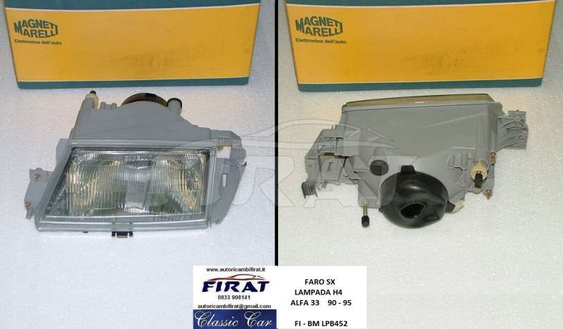 FARO ALFA 33 90 - 95 H4 ANT.SX FARO ALFA 33 90 - 95 H4 ANT.SX